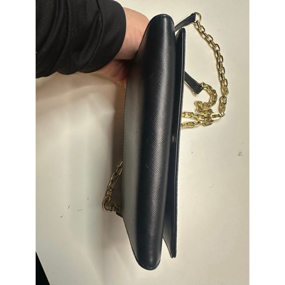 Women's Tory Burch Black Wallet with Gold Chain One Size - Picture 7 of 14